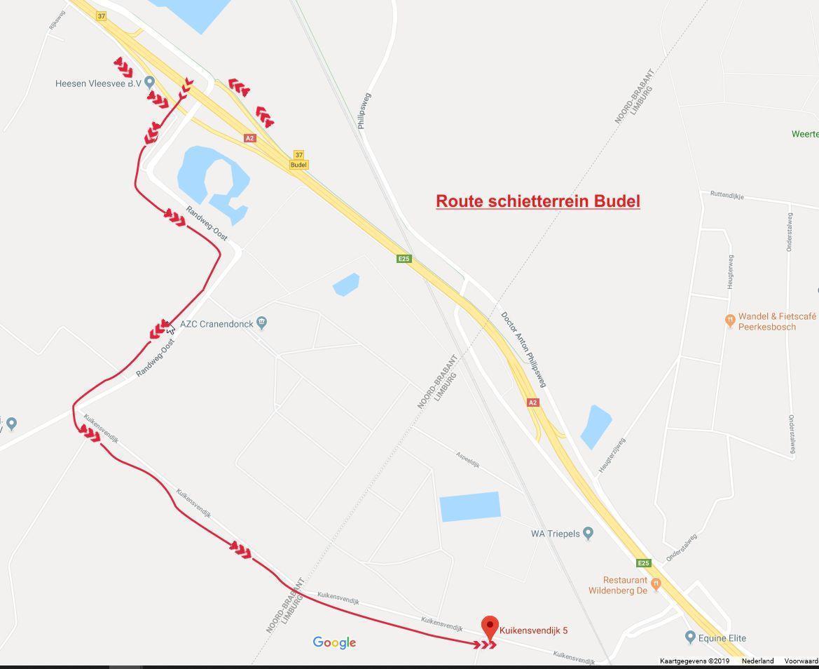 routebeschrijving Budel
